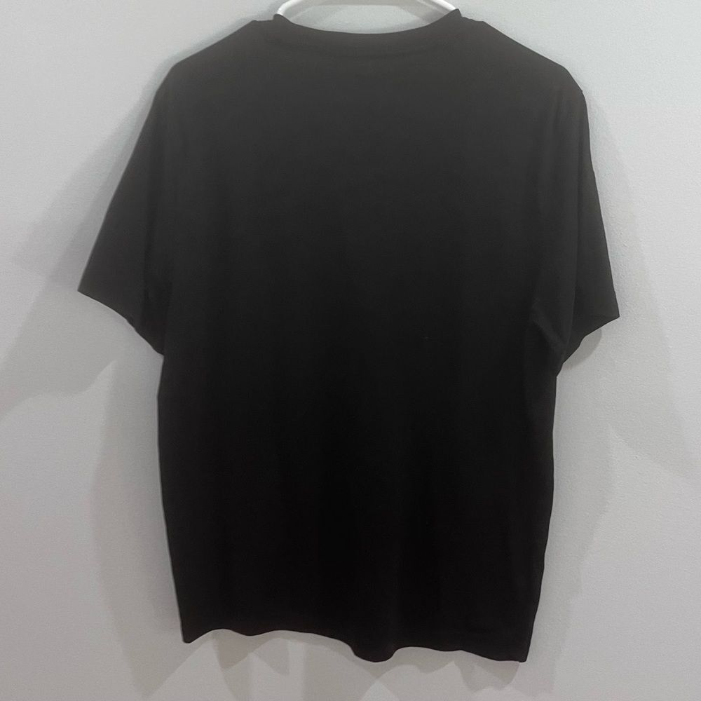 Lucky shamrock American flag black graphic tshirt size large - Picture 2 of 2
